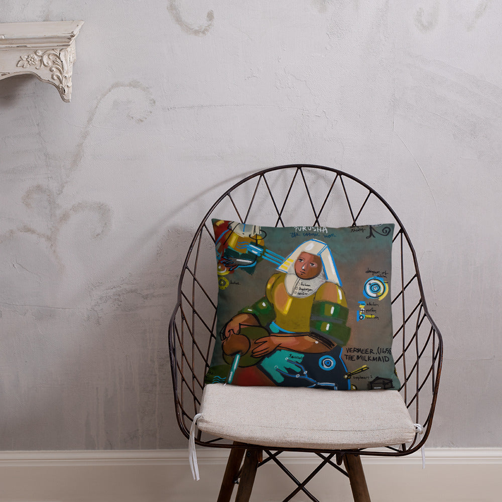 The Cosmic Man - Lebo 101 Series - Lebo Premium Throw Pillow